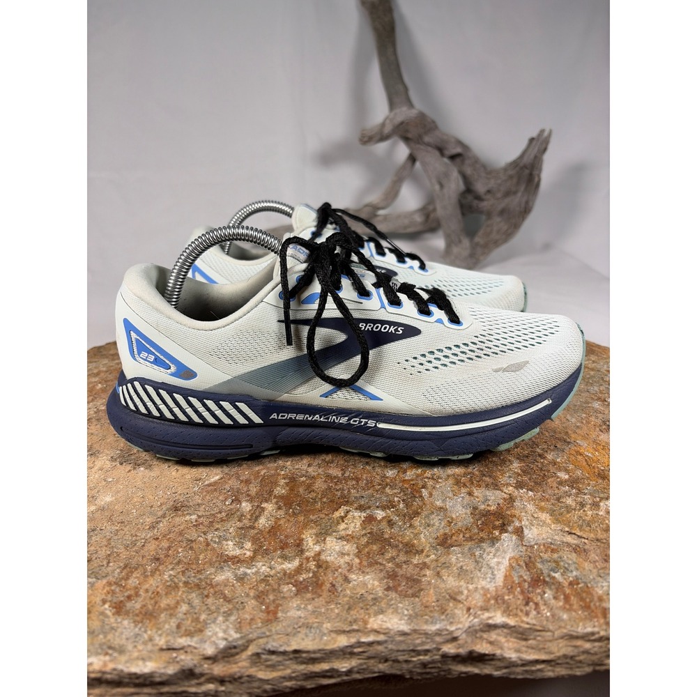 Brooks Adrenaline GTS 23 Womens Running Shoes Blue White 1203811B471 Size 10
